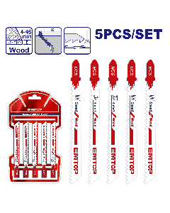 Jeu de 5 lames bois scie souteuse emtop  ESBT111C