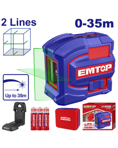 Laser 2 lignes vert 35m emtop  ESLE21601