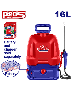 Pulverisateur a dos 16l 5bar emtop  ESPLI2016