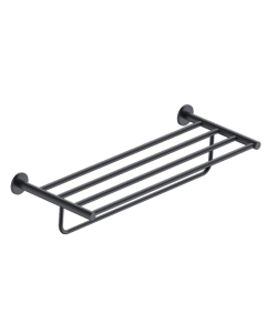 Porte Serviette Double Essential Noir Matt