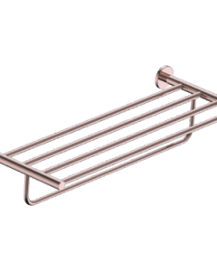 Porte Serviette Double Essential Or Rose Brossé