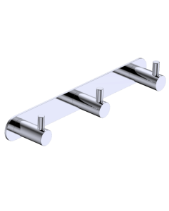 Support Mural Triple Essential Chromé