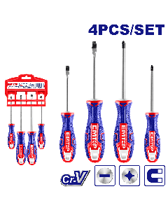 Jeu 4 tournevis fran-ame/100-150mm emtop  ESST0402