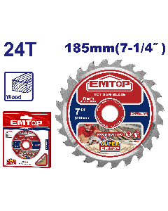 Disque b scie circul 185 24t emtop  ETCT1185112