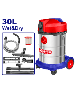 Aspirateur mouille et sec 1400w 30l emtop  EVCR1401