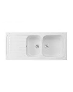 Evier Encastré 116x50 Blanc Ideal Sanitaire... | Arkan.tn
