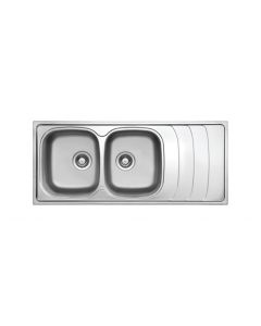 Évier Encastré Inox 2 Bacs Ukinox - Prix... | Arkan.tn