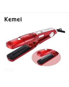 Plaque Cheveux Professionnel - Pulvérisation Vapeur - Rouge