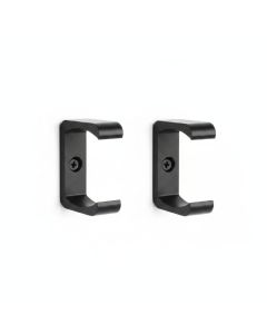 Fixation murale - plastique - noir