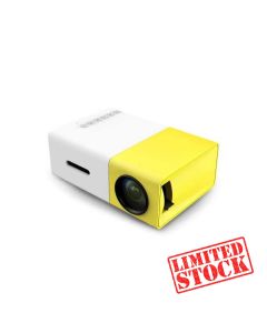 Projecteur Compact LCD YG-300 – 600 Lumens, Multimédia, Jaune
