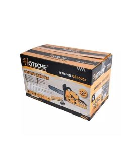 Scie à Chaîne Essence HOTECHE G840005 – 500mm (20"), 52cc, jaune et noir