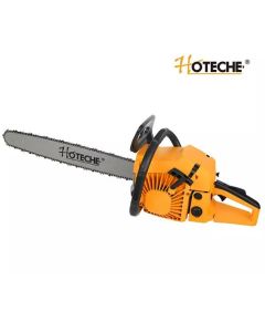Scie à Chaîne Essence HOTECHE G840006 – 550mm (22"), 58cc, noir et jaune