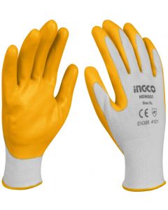 Gants de Sécurité Industrielle en Nitrile - INGCO