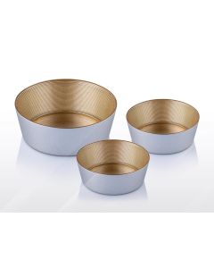 GLASSCOM - Service à soupe sahra 7 pièces champagne