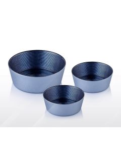 GLASSCOM - Service à soupe sahra 7 pièces bleu