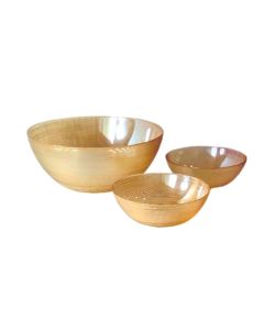 GLASSCOM - Service à soupe sahra 7 pièces ambre