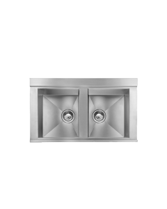 Évier Cuisine Inox ANTHEA IX 21 - 86x51, 2 Cuves PREMIUM