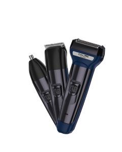 Tondeuse Multifonction 3-en-1 DALING Rechargeable USB Rasoir + Tondeuse + Coupe-Nez | Kit de Rasage Complet pour Homme