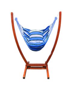 Hamac Siesta ESPACE HOME - 1 place bleu - 180x120x110cm