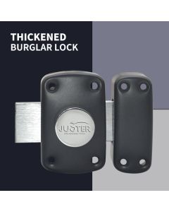 Serrure de tiroir de porte en bois - cylindre en laiton - double déverrouillage - serrure de jante de porte - JUSTER