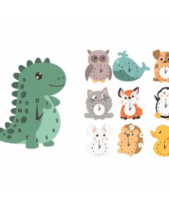 Horloge en bois pour chambre bébé/enfant