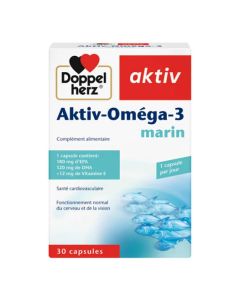 Aktiv Oméga-3 - Complément Cardiovasculaire - 30 Comprimés