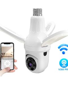 Caméra de Surveillance WiFi E27 360° avec Vision Nocturne