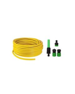 Kit tuyau d'arrosage complet - 50 M - diam 16mm - Jaune