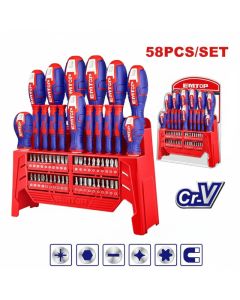 Jeu tournevis EMTOP ESST5802 - 58 pcs