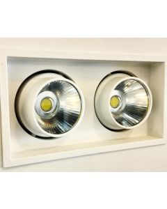 SPOT ENCASTRE RECT BLANC ORIENT LED 2*30W 6500K 220V