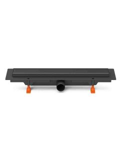 Caniveau douche CHUDEJ S/LAT D40 75CM KLASIK NOIR INOX