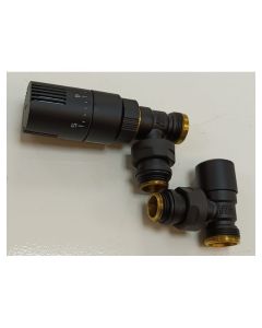 Kit Robinet Radiateur Thermostatique Noir... | Arkan.tn