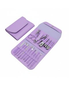 Kit soins ongles professionnel 12 en 1 - violet