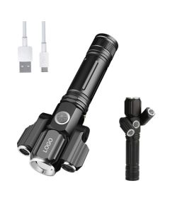 Torche Tactiques LED Zoomable - Rechargeable