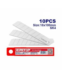Lames cutter EMTOP ESKB1801 - 18 mm (10 pcs)