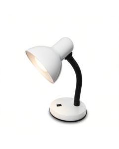 Lampe de Bureau - Flexible - Métal - Blanc