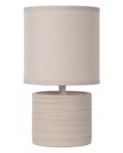 Lampe de table GREASBY Crème E14 max 40W - 230V - LUCIDE-Beige