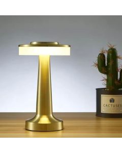 Lampe de table portable sans fil – Rechargeable avec contrôle tactile – Dorée