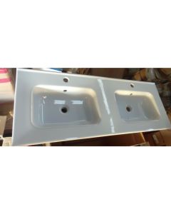 Lavabo Double Enzo - TN1021112 - 120x46 - Blanc