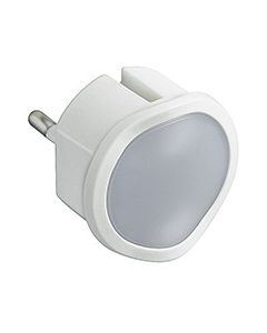 Veilleuse crépusculaire automatique avec led haute luminosité et fiche 2p 10a - blanc - LEGRAND