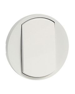 Enjoliveur blanc céliane - va-et-vient / poussoir - LEGRAND