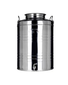 Citerne pour huile d'olive 50 Litres avec robinet - Citerne Inox 18/10 - Minox