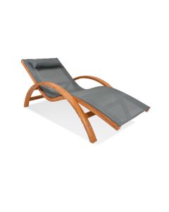 Chaise Longue Jakarta à Bascule – Élégance et Détente Naturelle au Jardin Tunisie