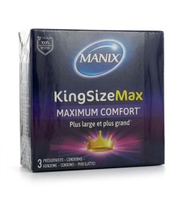 Manix Préservatifs King Size Max - Boîte de 3