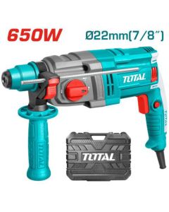 Marteau Perforateur - TOTAL - TH306236 - 650W - 2 kg - 3 Forets