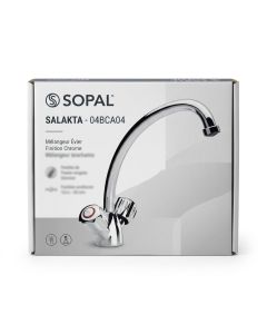 Mélangeur évier SOPAL Salakta - 04BCA04 - Chromé - Bec mobile