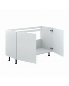 Meuble bas sous évier - 90 x 87 x 58 cm - Blanc