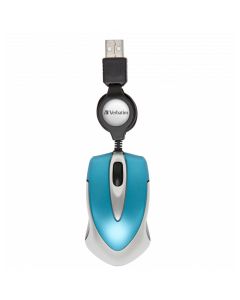 Mini Souris Filaire Verbatim Bleue - Prix Tunisie | Arkan.tn
