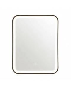 Miroir intelligent LED - 60 x 80 cm - Noir