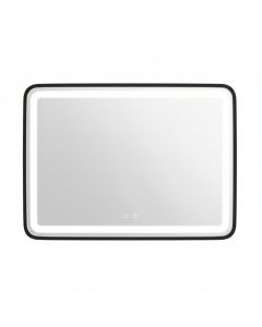 Miroir intelligent LED - 80 x 60 cm - Noir 